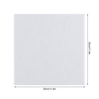 Paquete de 18 paneles acústicos cuadrados, aislamiento acústico autoadhesivo, absorbedor de sonido para pared, hechos de poliéster para aislamiento acústico, paneles acústicos para tratamiento acústico y decoración de pared, blanco, 30 X