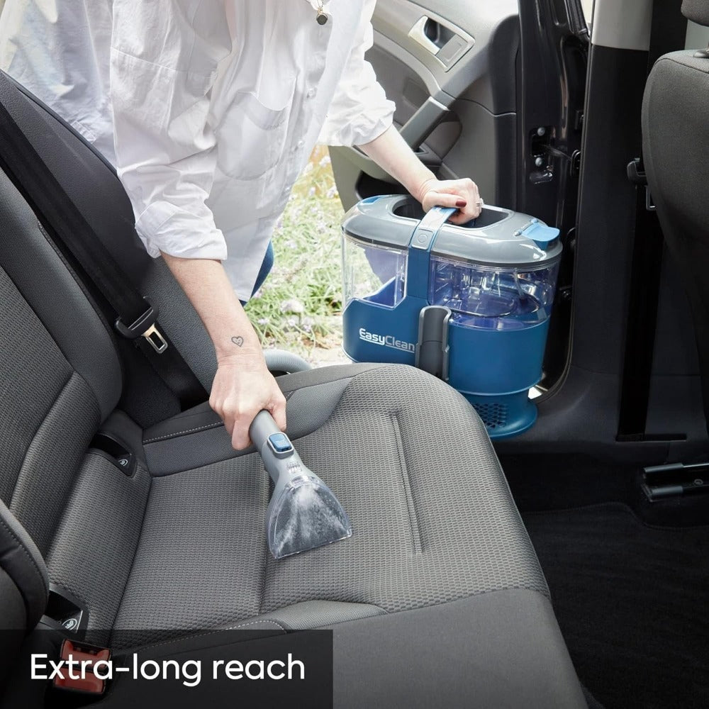 Easyclean Limpiador Rápido de Manchas para Alfombras, Escaleras y Tapicería. Con 2 Herramientas, Potente Motor de 800W, Alcance Extra Largo y Gran Capacidad de 2.5L, Dura 24 Horas