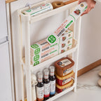 Estante de baño ultradelgado de 8 niveles, diseñado para guardar artículos de tocador y papel higiénico, apto para diversos escenarios de almacenamiento en el baño, estantes