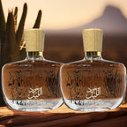 100 ml * 2, Perfume para hombre, Notas amaderadas de sándalo y cítricos, Fragancia amaderada, Diseño hermoso, Aroma duradero, Aroma fresco, Apto para todas las ocasiones, Una excelente opción de regalo, Perfecto para novios, Regalos para el Día de San Val