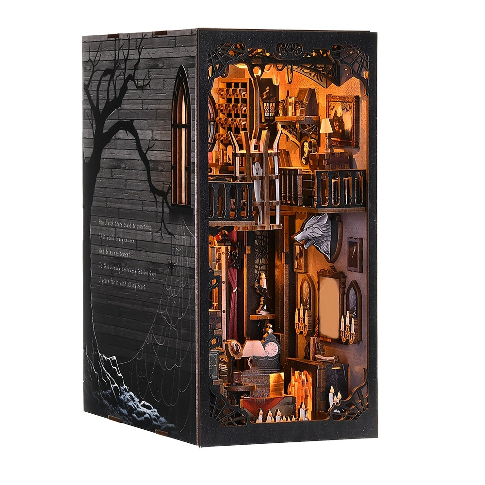 Rompecabezas 3D, Kit de ensamblaje de modelo con calavera, cuervo, mano cortada, ataúd y otros elementos de estilo oscuro - Decoración cómoda para microoficina en casa, decoración perfecta para dormitorio, regalo ideal, regalo para San Valentín, Halloween