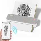 Peripage A40, Mini Impresora, Impresora Térmica Portátil, Soporta 20.98cm X 29.69cm Carta US, Impresora Móvil Inalámbrica Sin Tinta para Viajes, Compatible con Android e iOS, Imprime Docs, Papel de Tatuaje