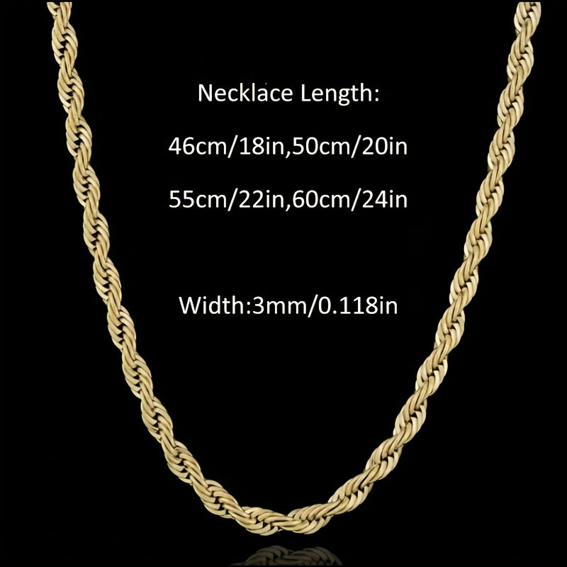 Collar de plata 925 para mujer, collar estilo cadena, collar de cadena retorcida, regalo de San Valentín, moda y fácil, regalo de luna de miel para el Día de Acción de Gracias para ella, viene con una caja de regalo de boutique