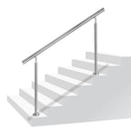 Kit de barandilla de escaleras en acero inoxidable para exteriores e interiores sin barras transversales