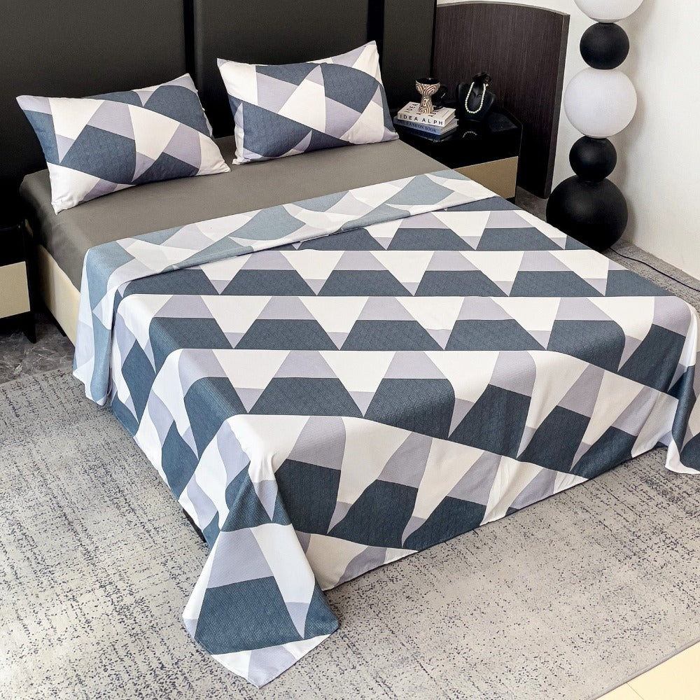 Juego de Sábanas Estampado de 3 o 4 Piezas, Muy Suave, Cómodo y Transpirable, Incluye Sábana Encimera + Sábana Bajera Ajustable + Fundas de Almohada de Sobre