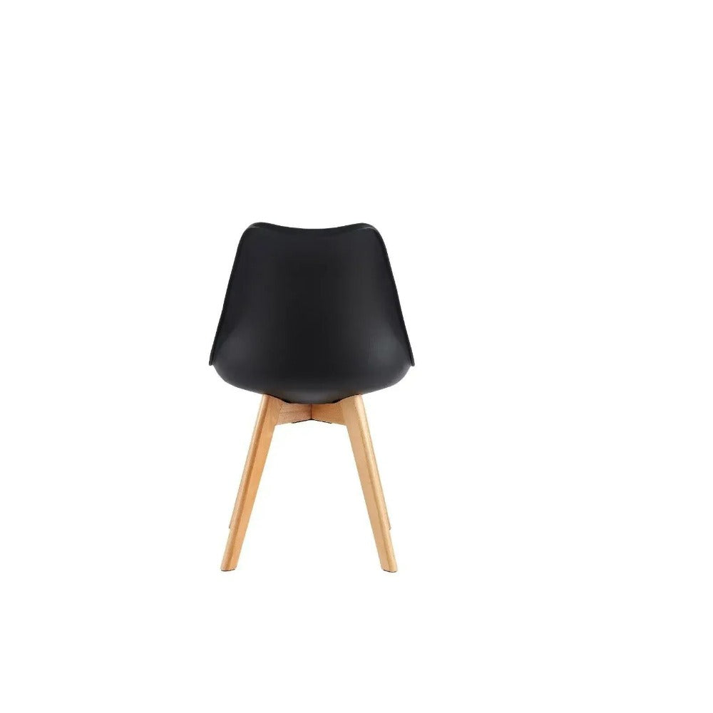 Sillas de comedor MCC Direct en juego de 4 piezas, sillas de cocina, sillas de oficina, silla de concha de diseño, "Eva" disponible en 7 colores de moda