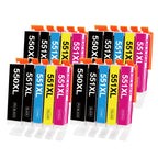 Cartucho de tinta | 550XL 551XL Cartuchos de tinta compatibles para Canon PGI-550 CLI-551 XL con Canon PIXMA IP7250 IP8750 MX925 MG5650 IX6850