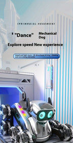 Robot Perro Espacial Mecánico más Nuevo de 2025 con Control Remoto y Tracción en 8 Ruedas, Apto para Fiestas, Espectáculos de Acrobacias - Juguete de Robot de Plástico Duradero, Mascota Electrónica para Juego al Aire Libre, Construcción Robusta, Acrobacia