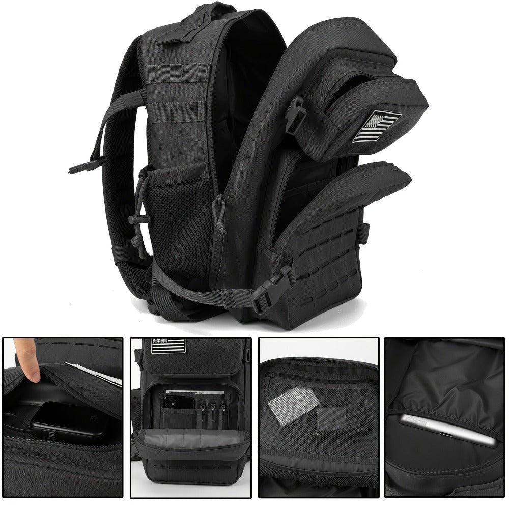 Mochila de exterior para hombre de 25L, bolsa de supervivencia para camping, mochila CCW EDC para pesca, senderismo y escalada, bolsas de gran capacidad