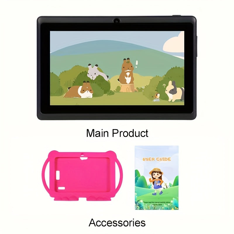 Tablets | Tableta ITMEIPC Android 14 de 7 pulgadas con funda protectora, 4GB (2GB + 2GB ampliables) 32GB ROM, procesador Mali T820 MP1 de cuatro