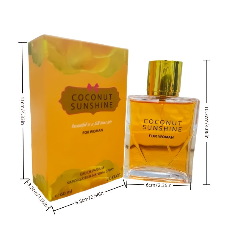 Perfume romántico naranja para mujer, 2/1 pieza, Eau de Parfum de 120/60 ml, con una explosión de notas de salida de  y frutales, un corazón de rica fragancia floral y una base cálida y de larga duración. Aroma duradero, una excelente opción para regalos