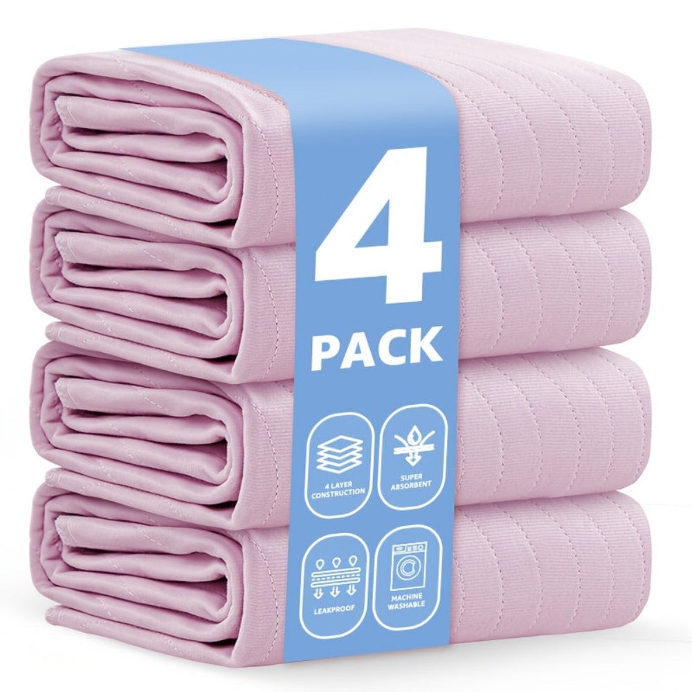 Paquete de 4 (132X86Cm)/Paquete de 2 (91X86Cm)/Paquete de 1 (91X86Cm) Protectores Extra Absorbentes Lavables, Protectores de Secado Rápido para Cama, Protectores Reutilizables Lavables para Perros, Pañales