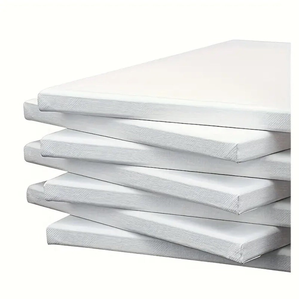 Lienzo de Algodón de Alta Calidad, Lienzo para Arte - Ideal para Pintura Acrílica/Óleo/Gouache | Excelente Absorción, Varios Tamaños Disponibles | Suministros de Arte
