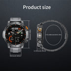 SIEMORL Smartwatch para hombre con más de 50 horas de tiempo de espera ultra largo, reloj inteligente HD de 1.7 pulgadas con batería de 1000 mAh/Función de teléfono/Más de 110 modos deportivos/Monitoreo del sueño, Reloj para hombre para iPhone Android Pod