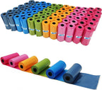 540/1080 Bolsas de Caca Perro Bolsas para Excrementos de Perros para Mascotas Animales Domésticos Pack de 36/72 Rollos Multicolor 32*22cm BPS-5395
