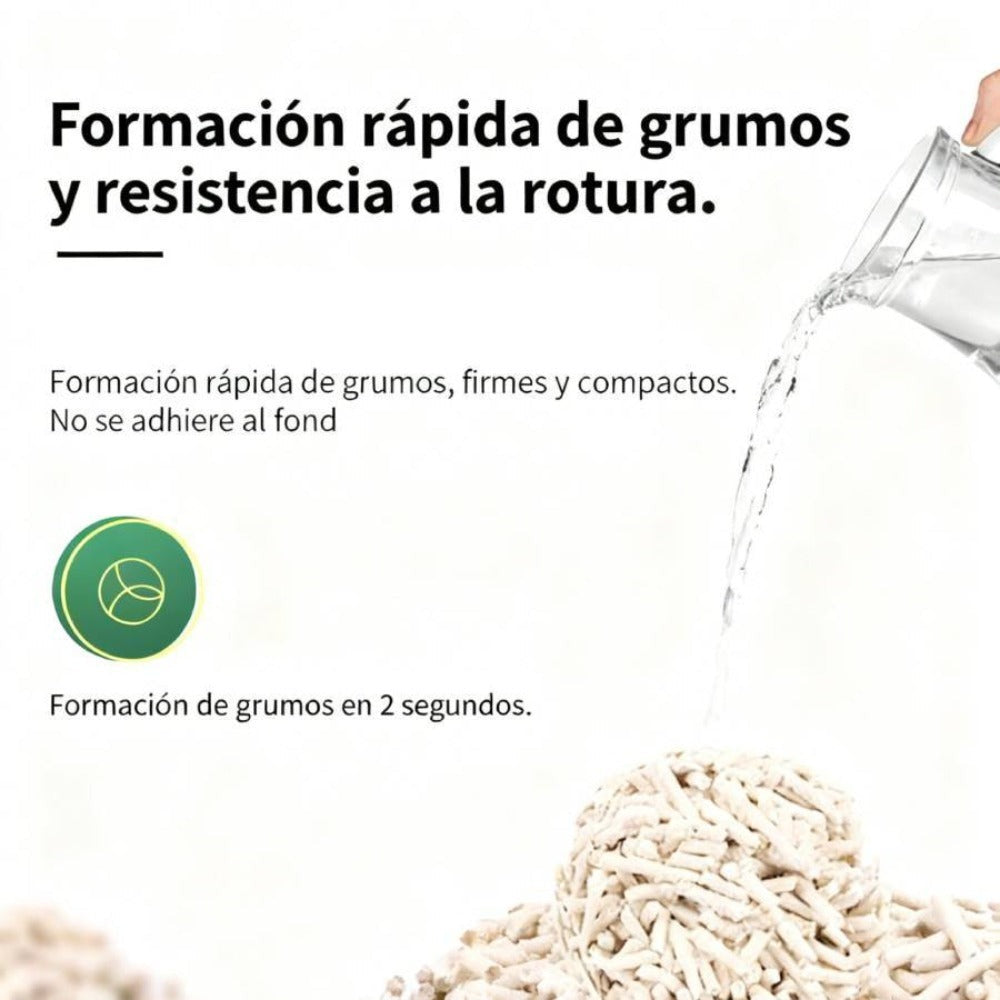 La arena para gatos se aglomera en segundos Arena para gatos para plantas Arena para gatos desodorizante, libre de polvo y sin mezclar Suministros para mascotas fáciles de almacenar