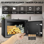 Caja Fuerte de Seguridad para Ropa y Objetos de Valor, Caja Fuerte Digital con 2 Llaves para Negocios, Dinero, Joyas y Objetos de Valor, Ideal como Regalo de Halloween o Navidad