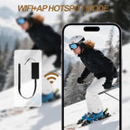 Cámara Inalámbrica HD 1080P Portátil con Control Remoto a Través de la App Móvil, Grabación de Audio y Video, Fácil de Usar, Expandible con Tarjeta TF, Grabación en Bucle, Ideal para Seguridad en el Hogar, Deportes, Investigaciones, Registros de Aprendiza
