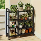 Estante de Cocina de Acero de Alta Resistencia, Estante para Microondas y Electrodomésticos, Estante de Almacenamiento, 92*32*108 cm, Estante Vertical, Estante para Electrodomésticos, Estante Abierto Multinivel, Ahorro de Espacio, Estante de Cocina, Const