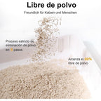 Arena para gatos buena aglomeración, 2 mm, 4PCS tofu, para la rutina diaria de la mascota