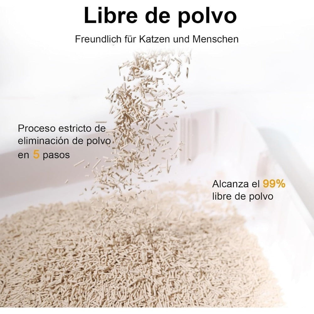 4PCS Arena para gatos de tofu, buena aglomeración, rápida absorción de agua, muy poco polvo, absorbe olores, sabor original, sabor a limón, sabor a lavanda, sabor a té verde, sabor a talco