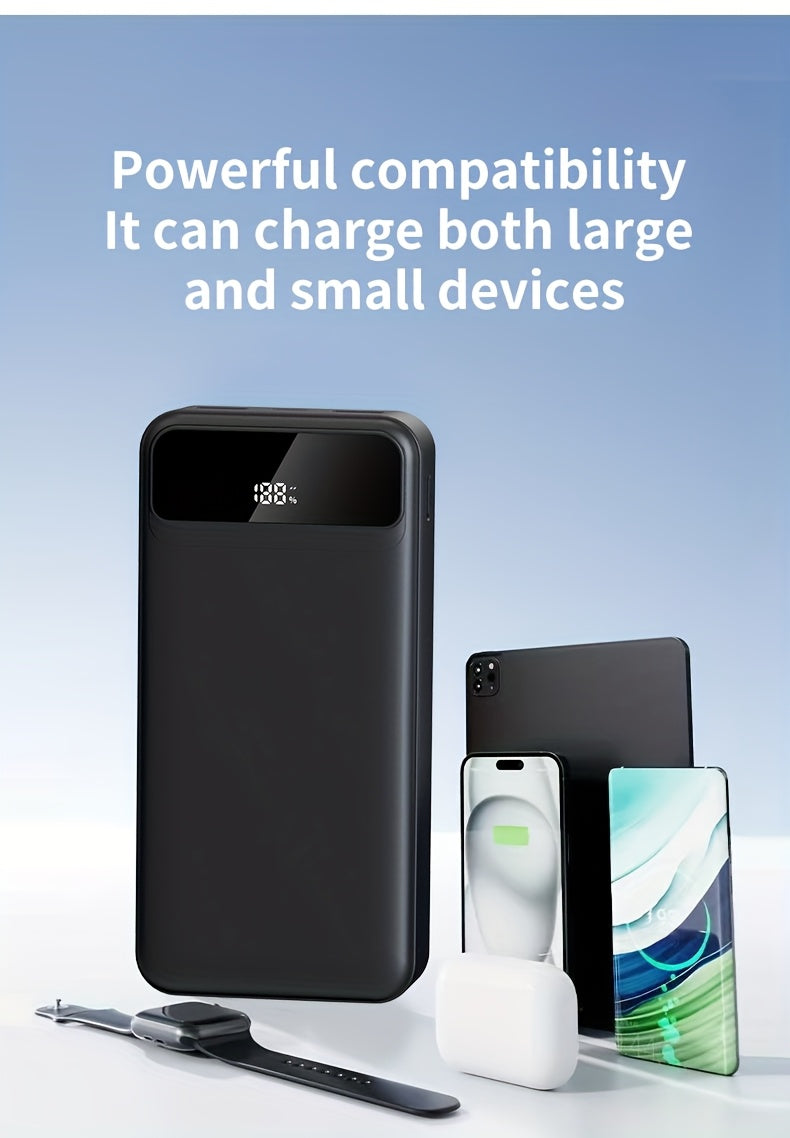 Batería externa | PD66W Carga Súper Rápida, Batería Portátil de Alta Capacidad 50000mAh, Pantalla LED de Energía/Puertos de Salida Rápida Dobles