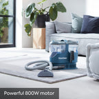 Easyclean Limpiador Rápido de Manchas para Alfombras, Escaleras y Tapicería. Con 2 Herramientas, Potente Motor de 800W, Alcance Extra Largo y Gran Capacidad de 2.5L, Dura 24 Horas