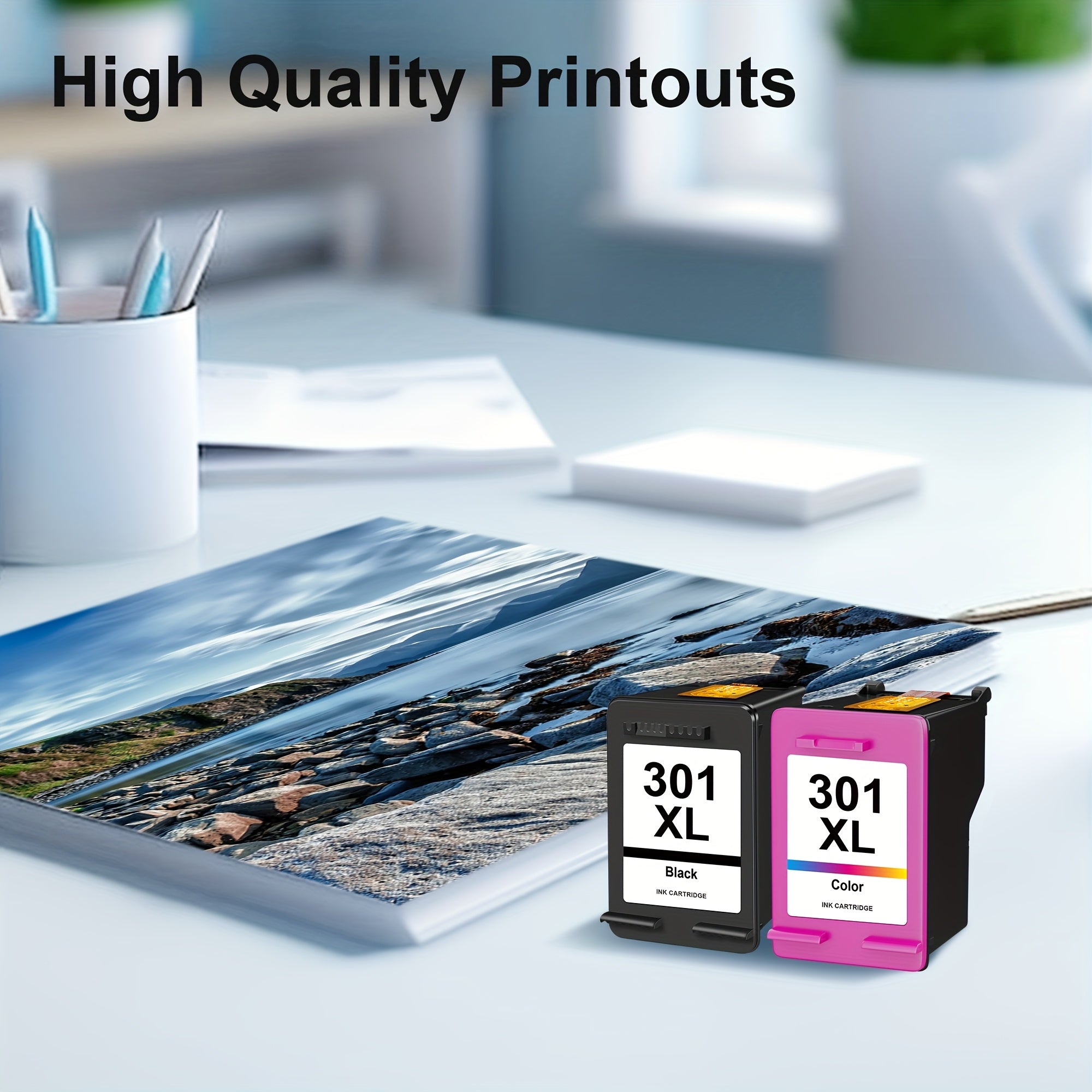 Cartucho de tinta | Cartuchos de tinta 301XL reciclados para HP 301 XL negro y color para HP Envy 4500 5530 5532 4502 4507 DeskJet 2540 2050 1050