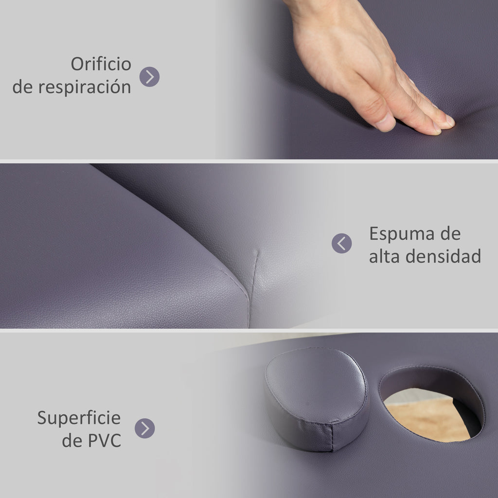 Camilla de masaje plegable 87 cm plegable | Fisioterapia estética masaje y uso profesional