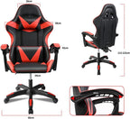 Silla Gaming para Escritorio, Oficina y Juegos Online Giratoria. Silla Cmoda de Altura Ajustable para Gaming ergonmica, de piel sintética. Silla racing de gaming videojuegos y de oficina. Es ergonmica y con diseño moderno (S001 7499 8499 )