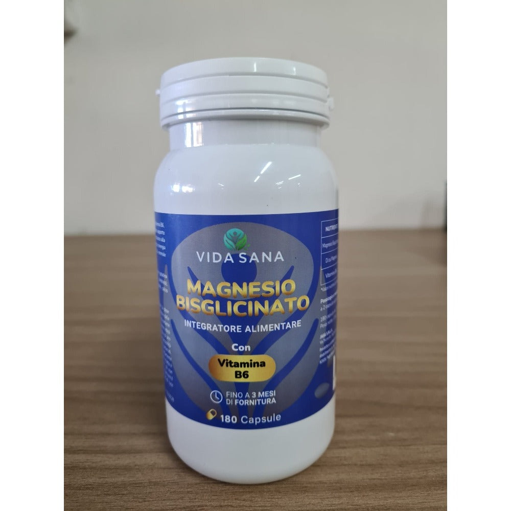[PROMOCIÓN PAQUETE DE 2] 2 Suplementos de Bisglicinato de Magnesio con Vitamina B6 - 360 Cápsulas