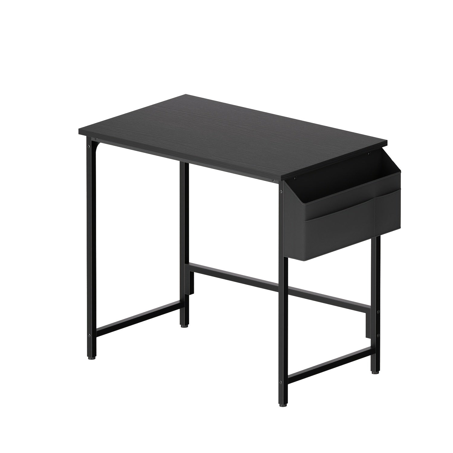 Escritorio, Escritorio para Computadora, Mesa Pequeña, 100 X 48 X 72 Cm/40X19X28In, Mesa de Oficina con Bolsa de Almacenamiento, Mesa para PC para Oficina, Estudio, Dormitorio, Estructura de Metal, Moderno y Fácil