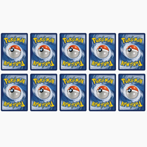 10 Cartas Originales de Pokémon Reversas/Holo, Cartas Brillantes de Pokémon en Inglés - Holográficas/Reversas con Foil - Cartas Surtidas