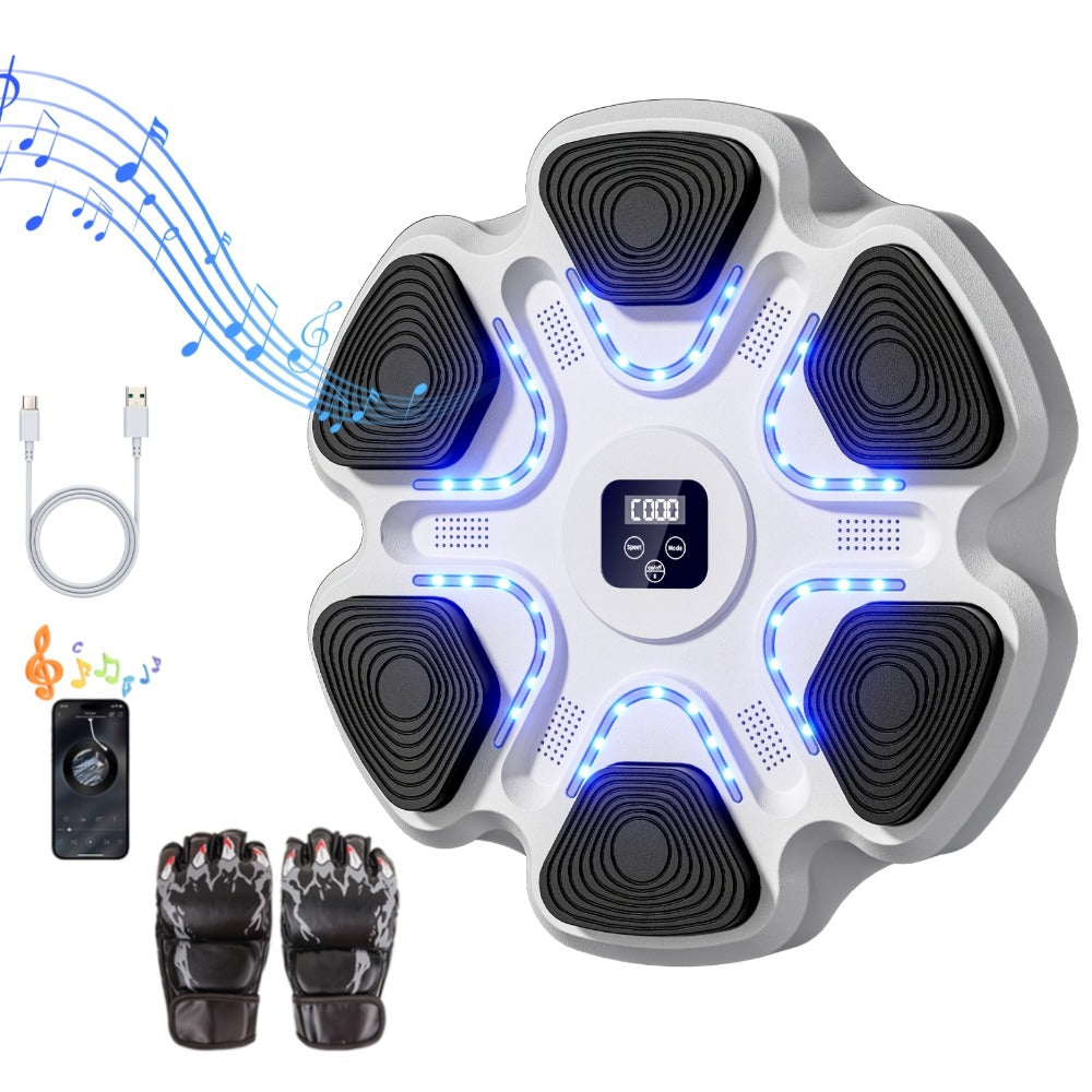 Máquina de boxeo de pared con música y guantes, con tecnología inteligente y nueve modos de velocidad para un entrenamiento