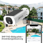 Cámaras de Seguridad Solar WiFi para Exteriores, Visualización de Alta Calidad, Sistema de Energía Solar Integrado para una Fuente de Energía Confiable, Capacidad de Detección Humana PIR para Garantía de Seguridad, Diálogo de Audio Bidireccional