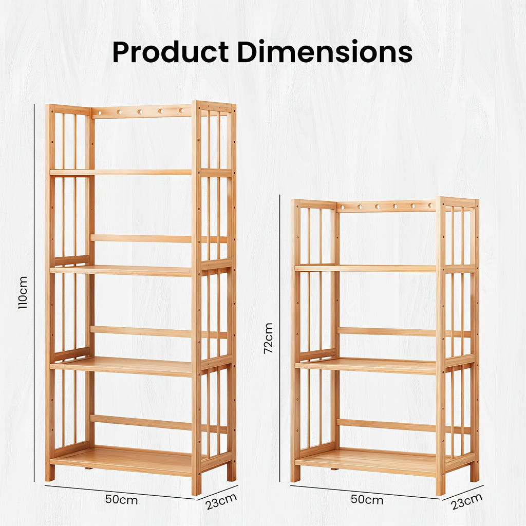 Estantería de almacenamiento para orden en hogar, baño y cocina | 4 niveles