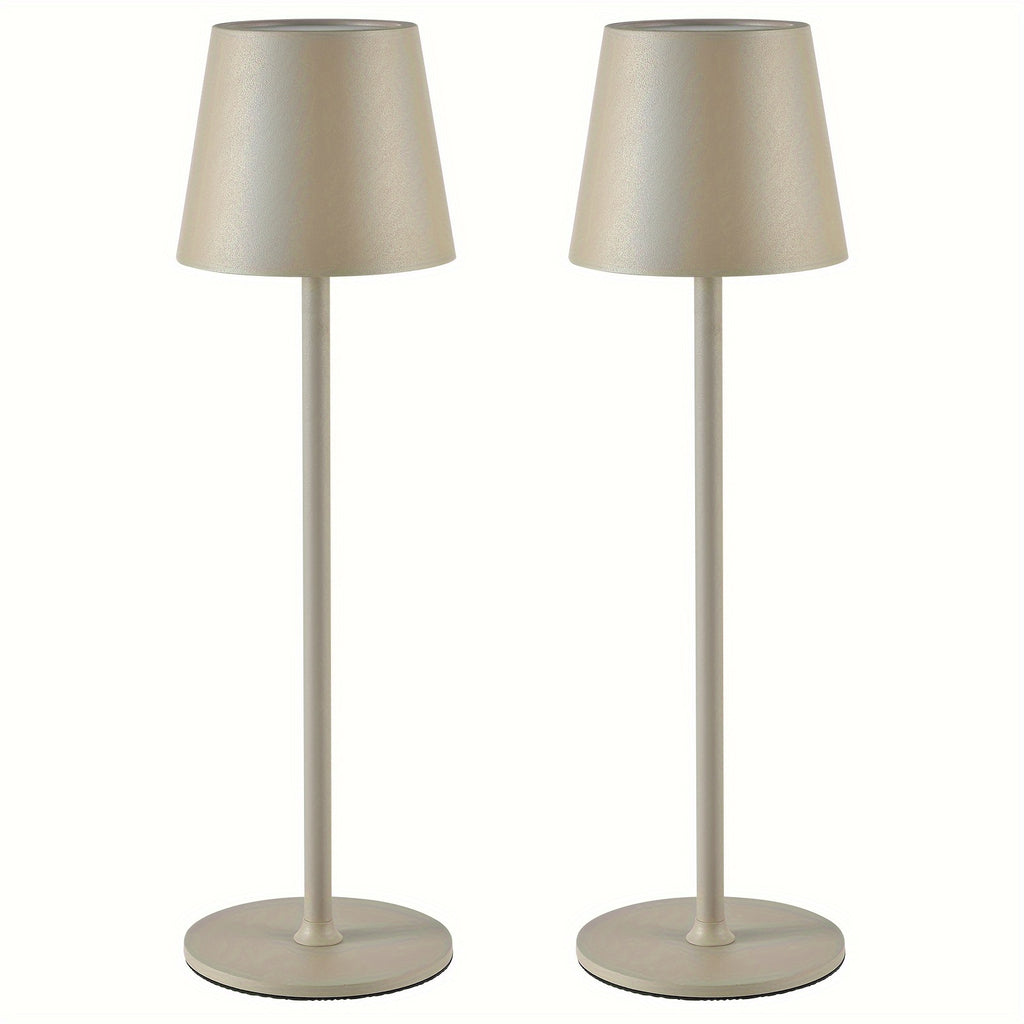 Lámpara de mesa para iluminación de dormitorio y escritorio | 2 L y Metal