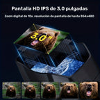 Gafas Binoculares de Visión Nocturna Infrarroja, con Luz Táctica, Batería de Litio de Gran Capacidad de 5000mAh, Zoom Digital 10x, Pantalla IPS Ultra HD de 3 Pulgadas, Distancia de Visión Nocturna de 800m, Regalo Perfecto para Entusiastas del Aire Libre |