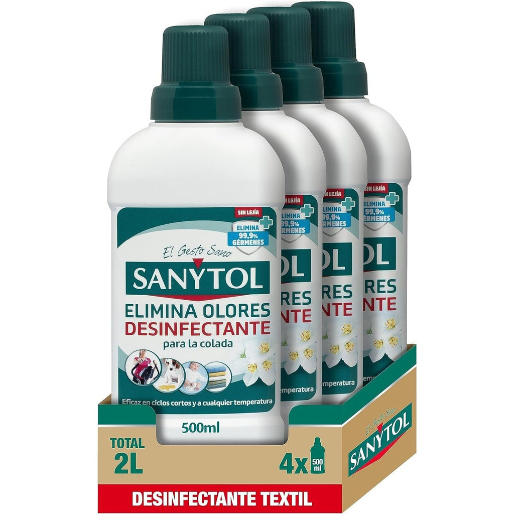 Sanytol Textil – Pack 4x500ml (2L) Elimina Malos Olores sin Lejía