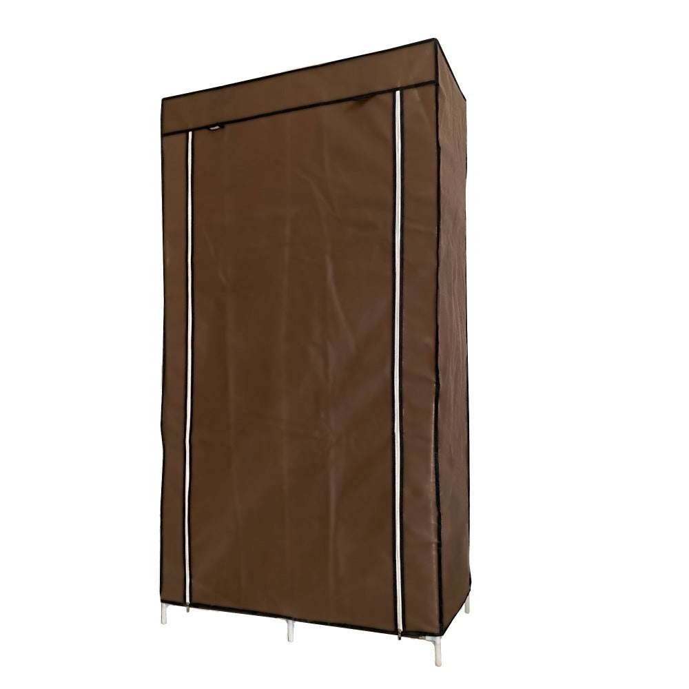 Armario Vestidor de Tela con Bolsillos Laterales Nyana Home - 5 Huecos 1 Ropero 1 Puerta 165x88x45cm Organizador de Ropa y Zapatos Fácil Montaje Ligero y Resistente Ideal para Dormitorio y Vestidor
