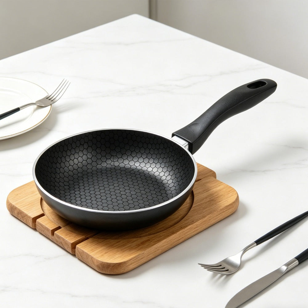 Sartén de cocinar | Sartén multifuncional para hogar | Sartén de aluminio sin revestimiento antiadherente | Exclusiva para inducción y cocina de gas | Utensilio de cocina universal de sartén plana