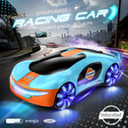 Coche de juguete, Coche RC de acrobacias y deriva, Nuevo estilo de automóvil eléctrico de energía, con pila de carga (sin función de batería de almacenamiento), con control remoto de mango y correa de muñeca, con efectos de iluminación y efectos de rociad