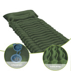 Colchoneta Inflable para Camping, Colchoneta Inflable Ultraligera con Bomba de Pie Integrada y Almohada, Equipo de Camping, Esenciales para Camping, Ideal para Senderismo, Mochilero y Viajes