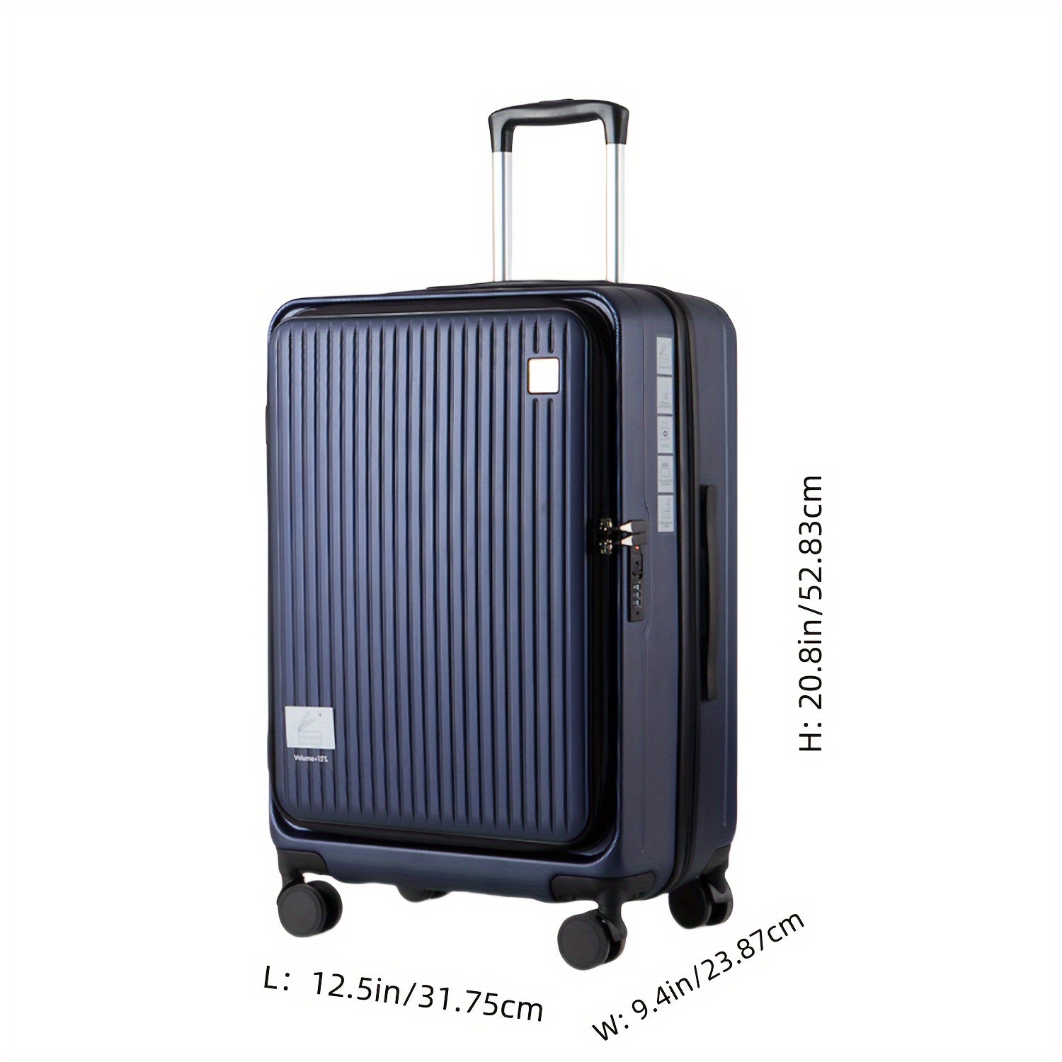 Maleta de Viaje Expandible ABS para PC con Tapa Abatible y Cierre TSA, Spinner, Rígida y Ligera para Llevar a Bordo