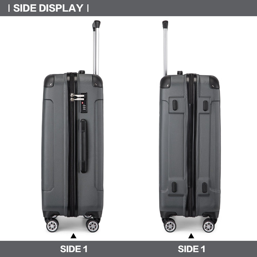 Maleta de embarque de carcasa rígida ABS 55x35x20cm, carrito de viaje, equipaje de mano de cabina, 33L, regalo de Black Friday, Día de Acción de Gracias, Navidad