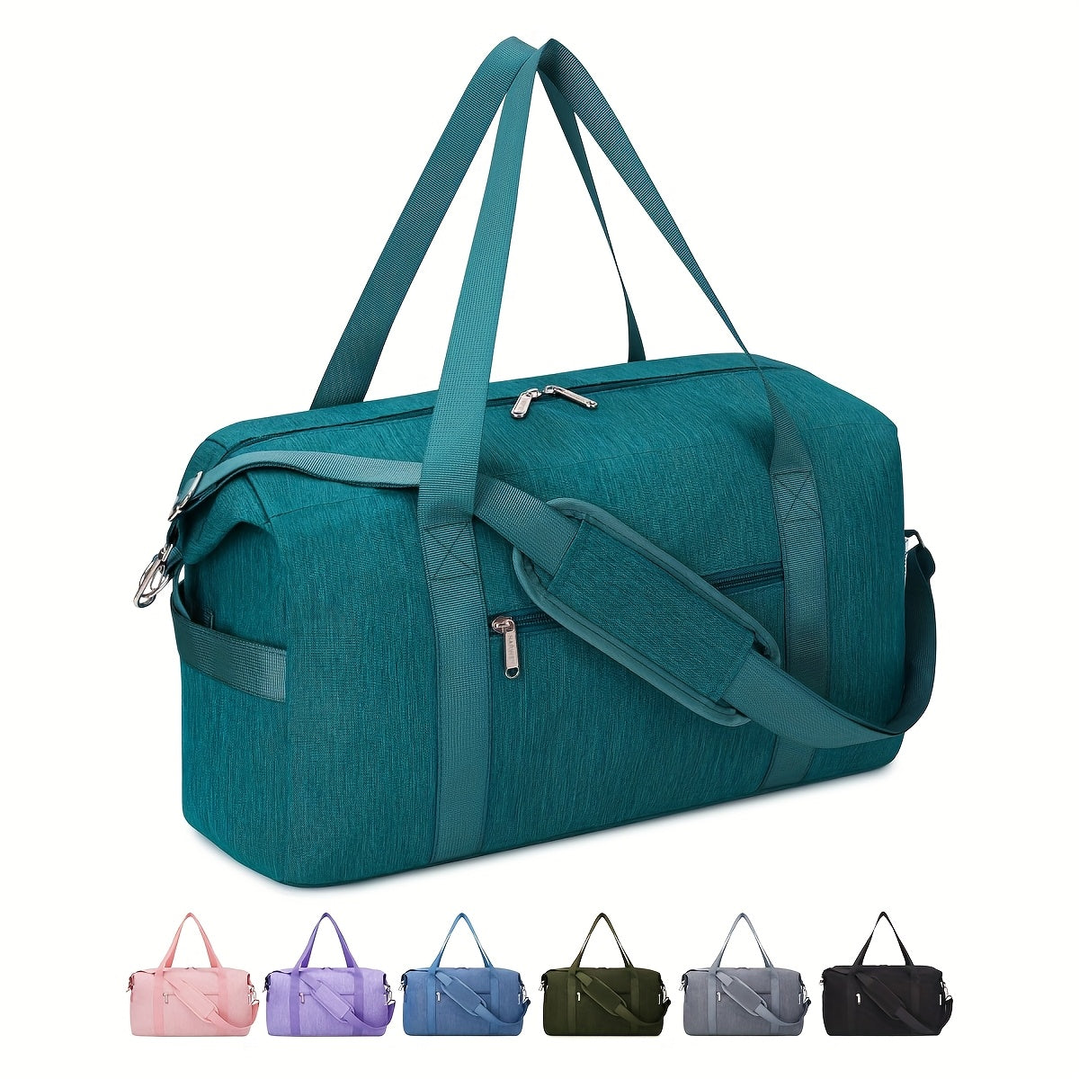 Nueva bolsa de equipaje plegable debajo del asiento 2026 18X14X8 para aerolíneas | Ligera, transportable y con bolsillo húmedo, duradera y portátil - Artículos esenciales de viaje para mujeres/hombres