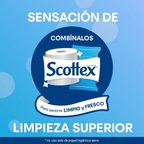 Scottex Acolchado Papel Higiénico Acolchado, Rollos con 3 Capas que Proporcionan Confort y Suavidad