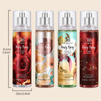 4 Piezas de Perfume Corporal y para Cabello - Crean un Encanto Irresistible, Fragancia Duradera para Todas las Estaciones, Ideal para el Día a Día, Citas o Ocasiones Especiales
