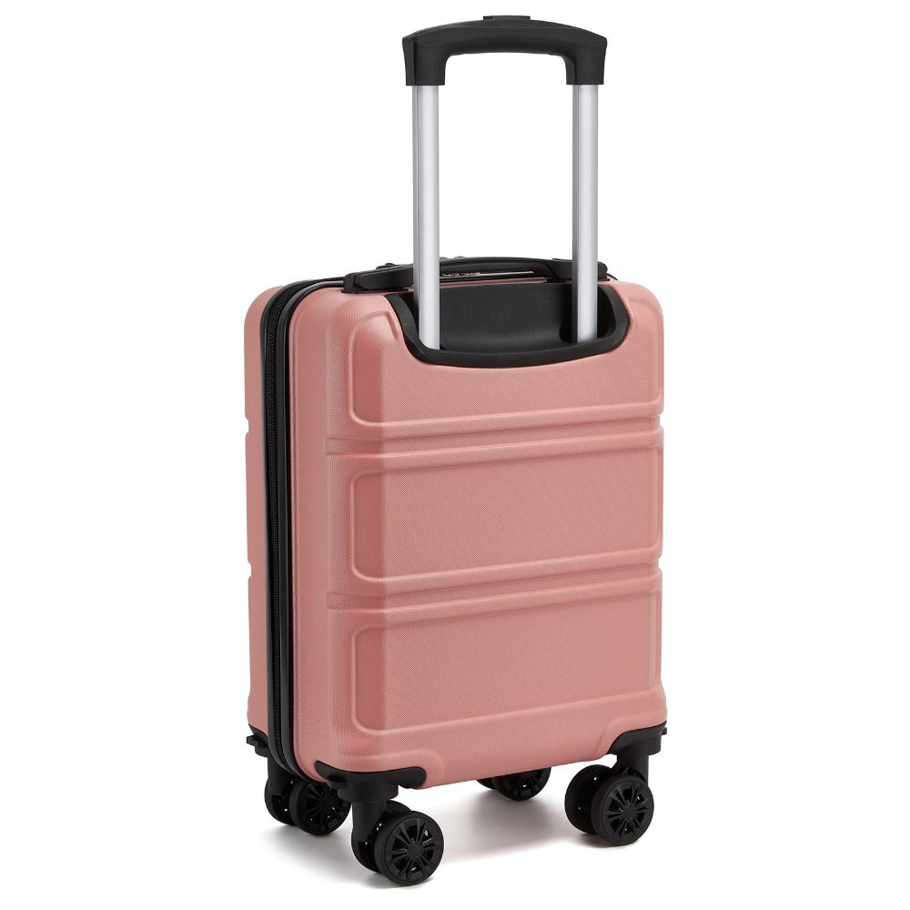 KONO Maleta Rígida de 15 Pulgadas ABS+PC con Ruedas Giratorias Extraíbles, Maleta de Mano Ligera