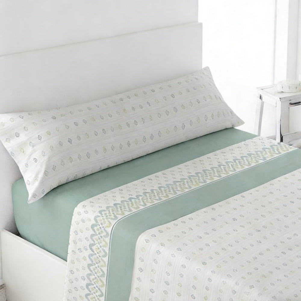 Juego de ropa de cama (Sábana ajustable, Cubrecama, Funda de almohada) | Juego de sábanas estampadas de 3 piezas | Primavera/Verano | Múltiples estilos | Tejido suave | 180cm - Múltiples tamaños disponibles